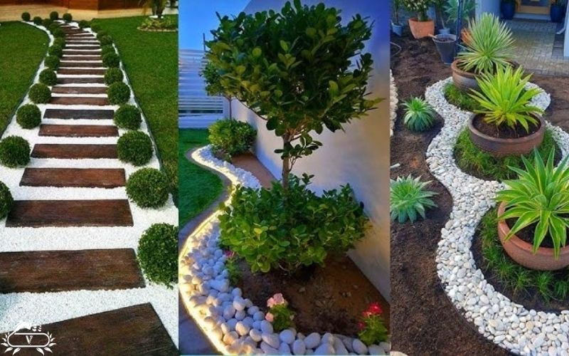 سنگ قلوه محوطه سازی باغ با کمترین هزینه