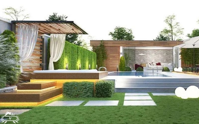 مراحل محوطه سازی ویلا