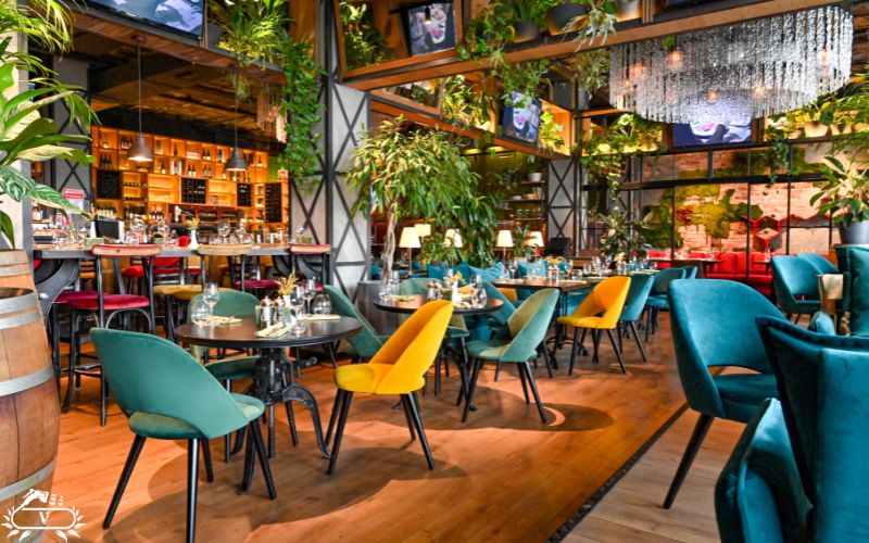 طراحی فضای سبز رستوران