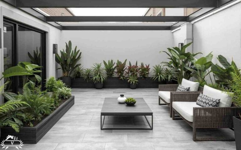 محوطه سازی پشت بام